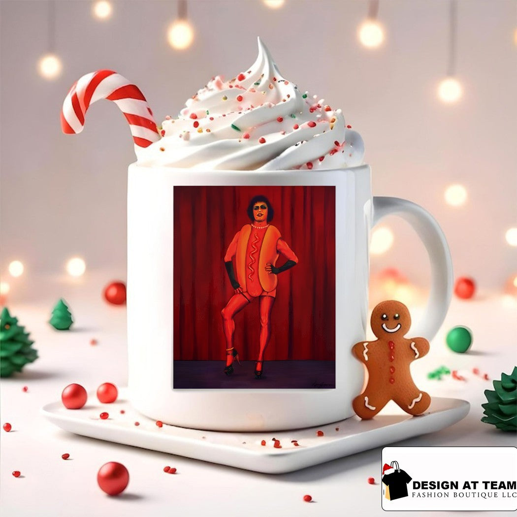 Dr. Frank-N-Furter Tim Curry Hot Dog Art shirt