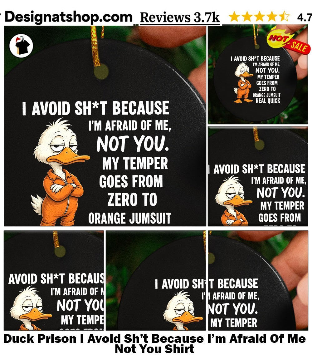 Duck Prison I Avoid Sh’t Because I’m Afraid Of Me Not You Shirt