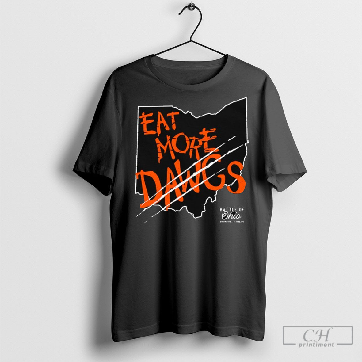 Eat More Dawgs The Battle Of Ohio Cincinnati Vs Cleveland Shirt Tee