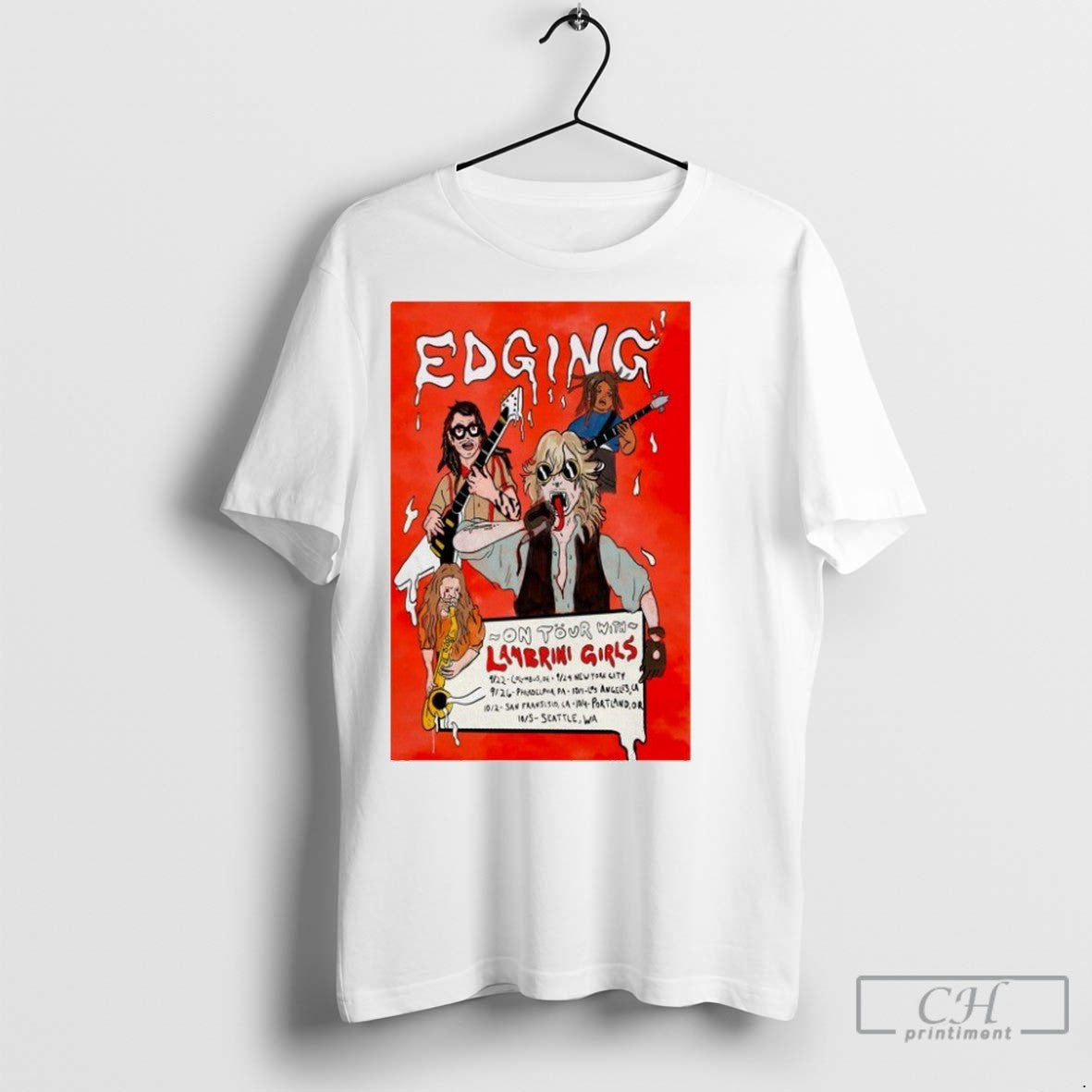 Edging Lambrini Girls On Tour 2025 Dates T Shirt Jpg