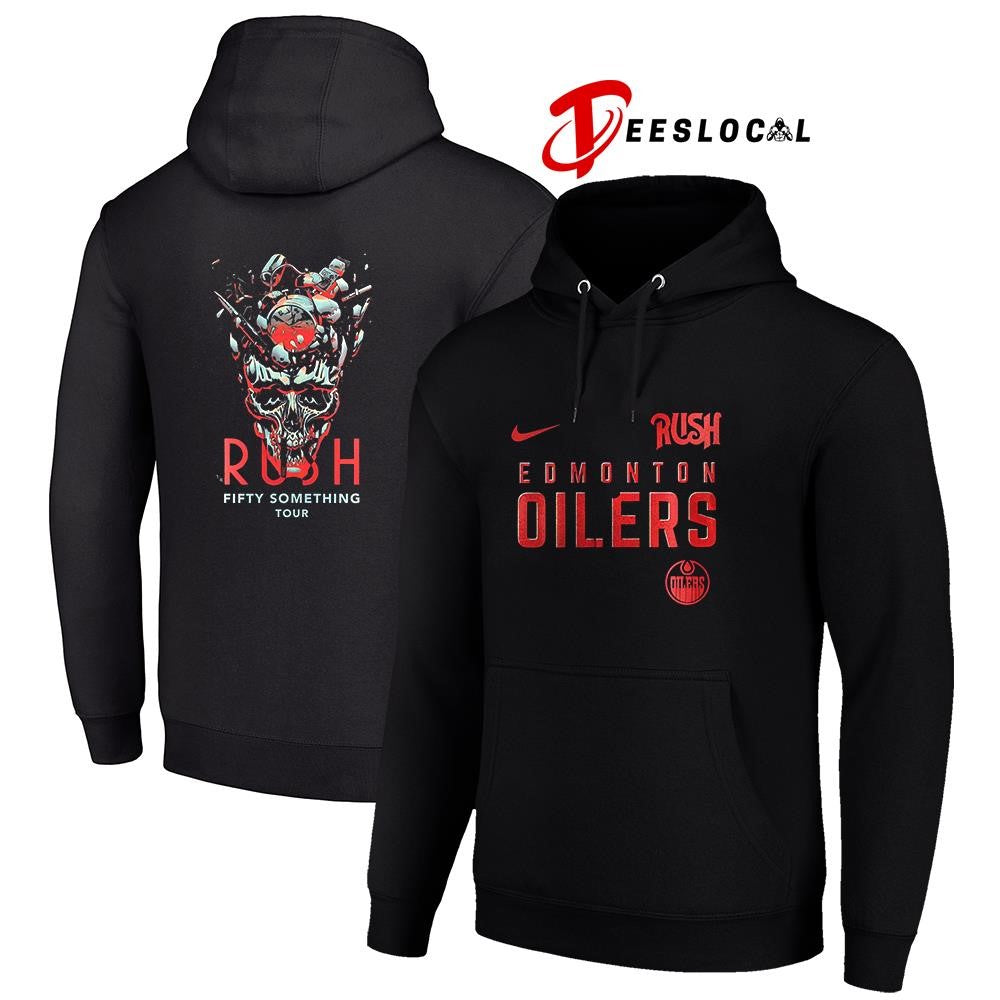 Edmonton Oilers Rush Fifty Something tour skull shirt