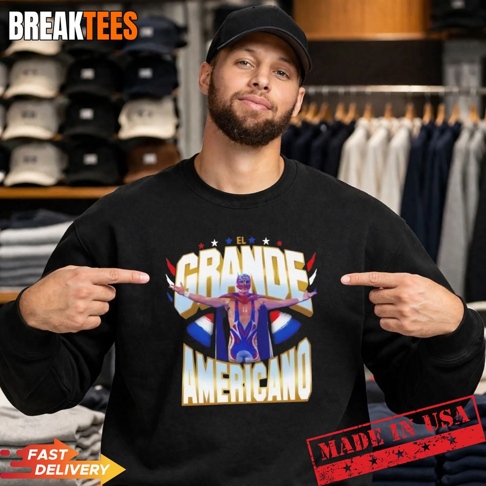 El Grande Americano WWE Stars and Stripes t-shirt