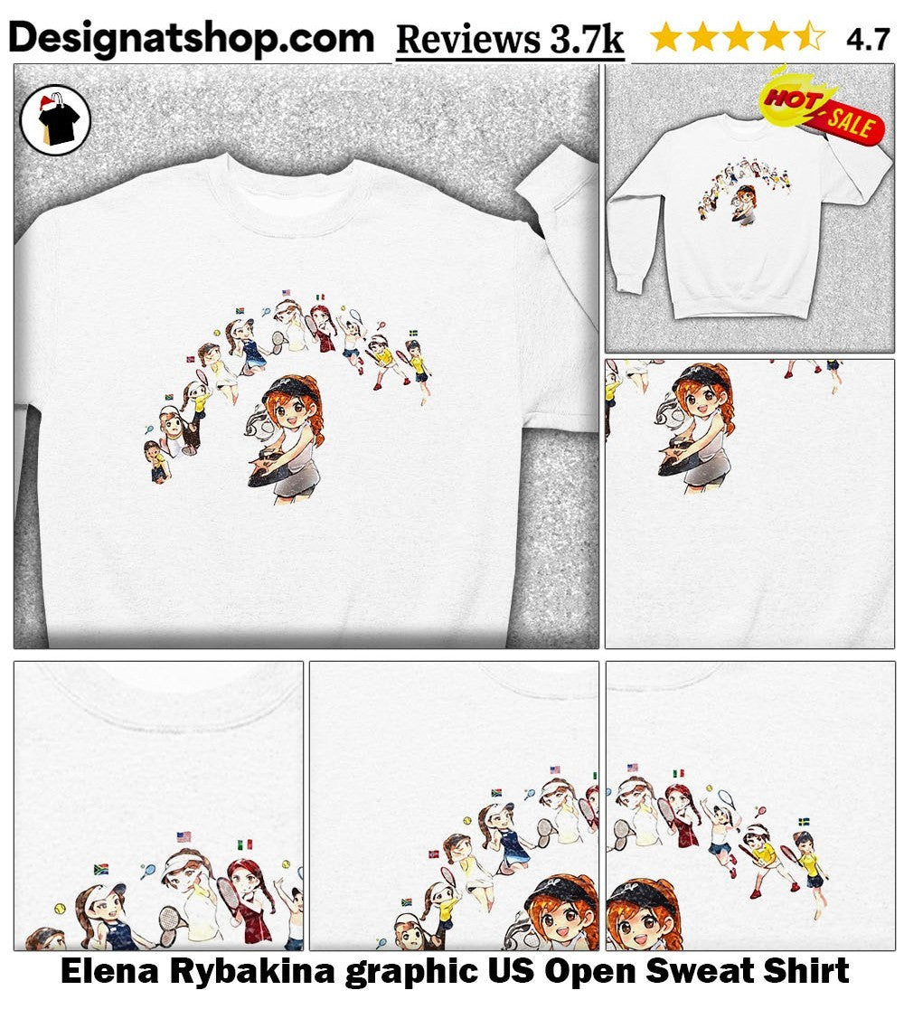 Elena Rybakina graphic US Open shirt