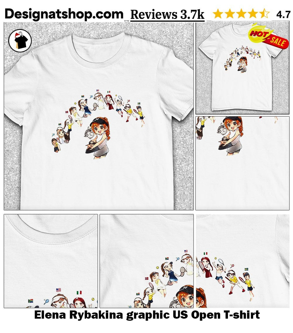 Elena Rybakina graphic US Open shirt