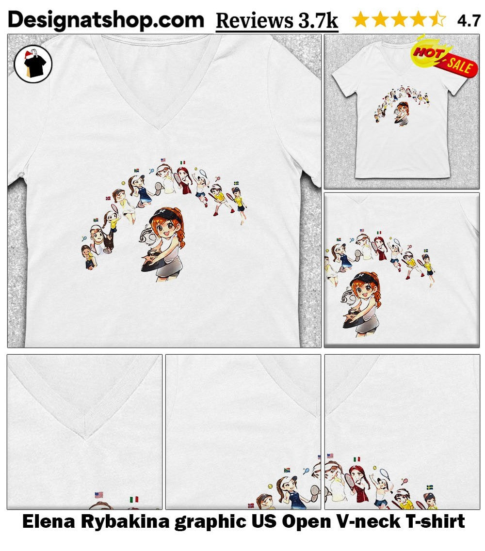 Elena Rybakina graphic US Open shirt