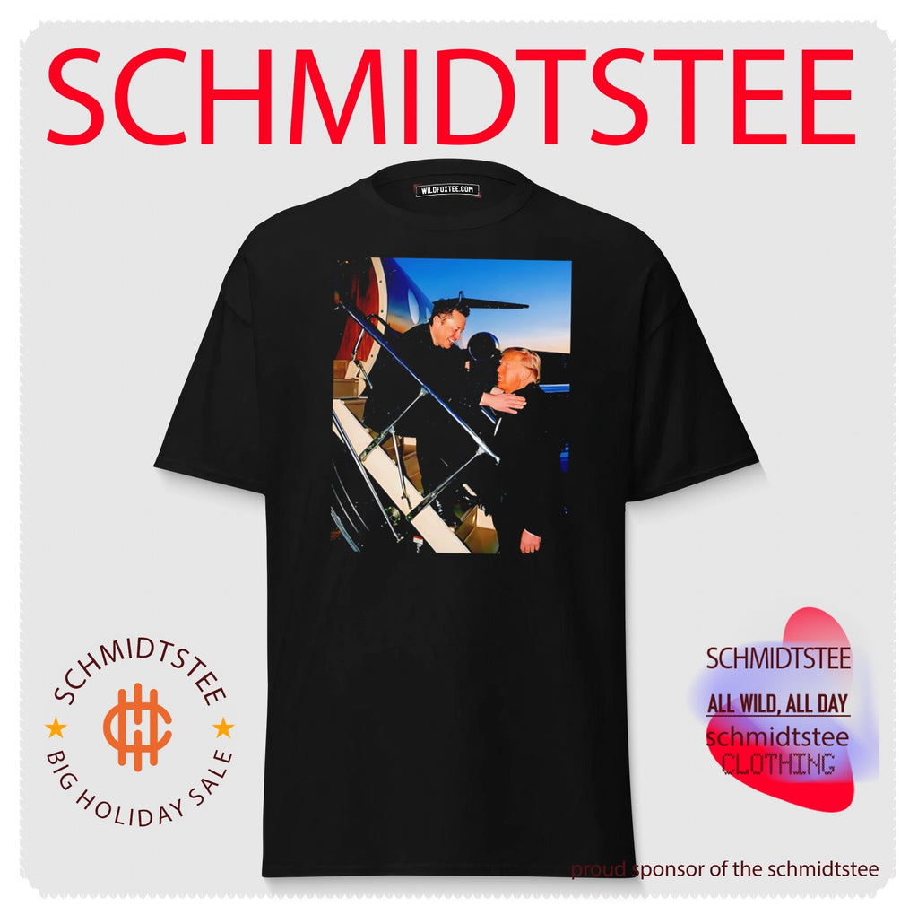 Elon Musk and Donald Trump on an airplane shirt