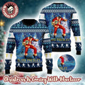 Elvis Presley With Santa Claus Costume Playing Guitar Gift For Fans Ugly Christmas Sweater