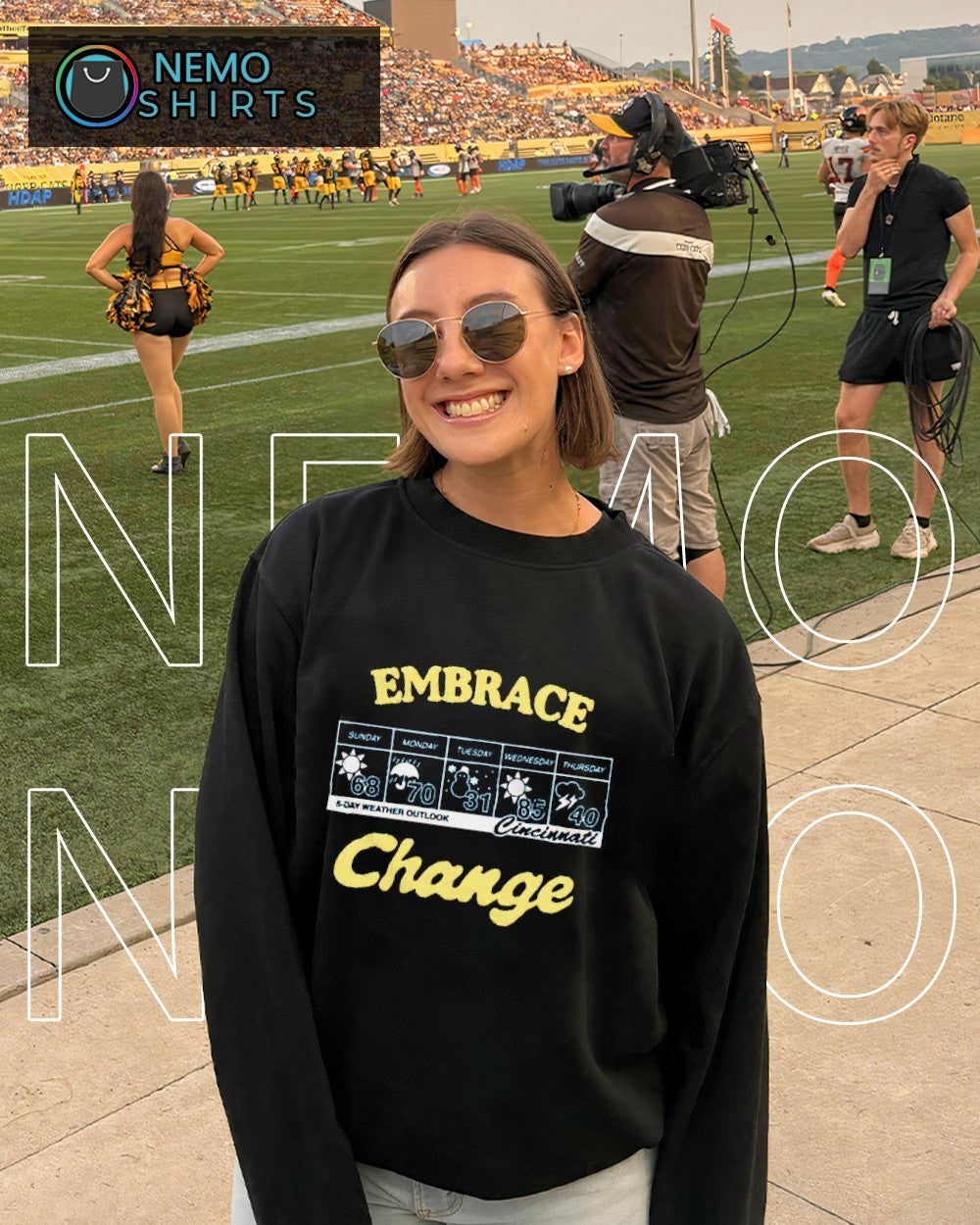 Embrace change Cincinnati weather shirt