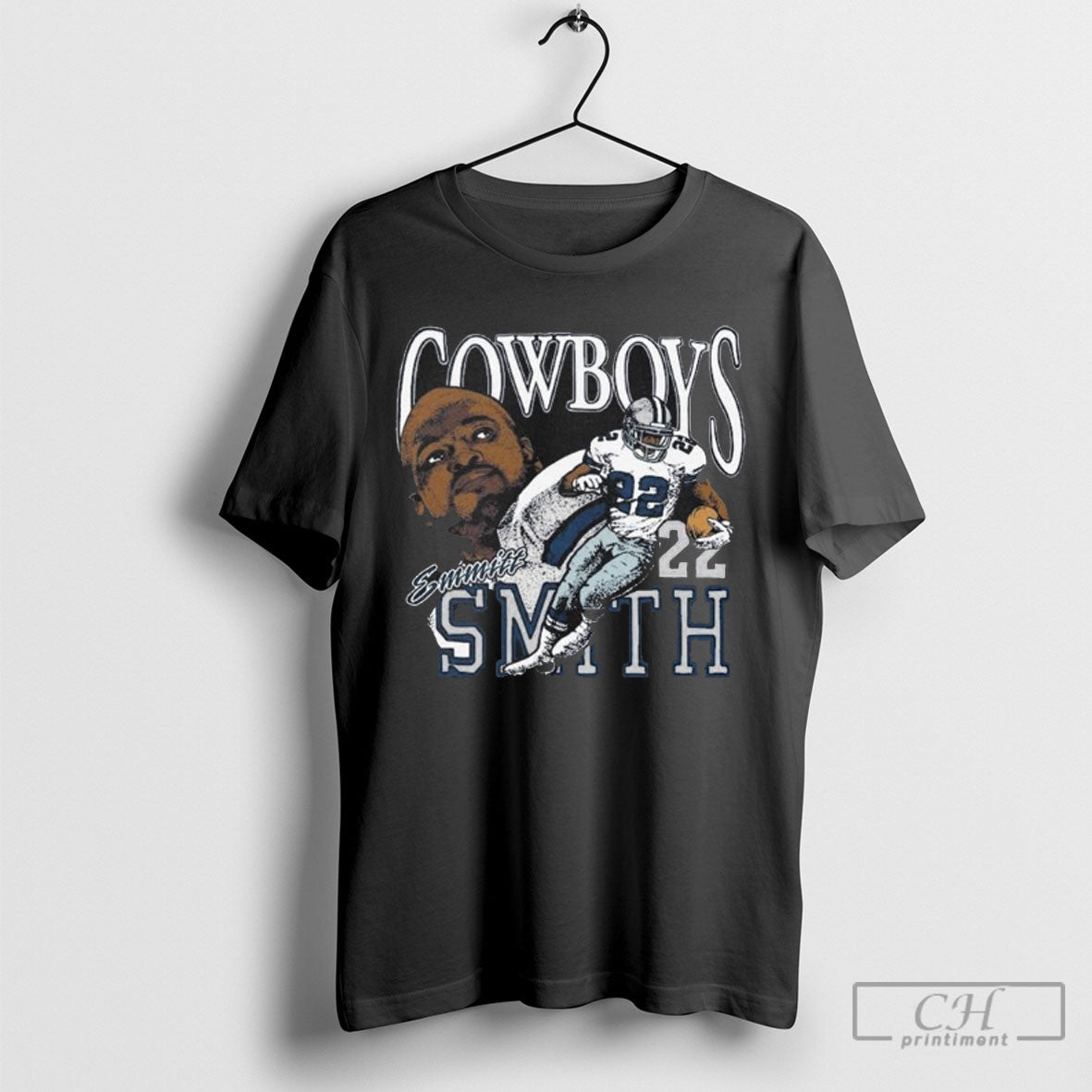 Emmitt Smith Dallas Cowboys Retired Player Classic Caricature