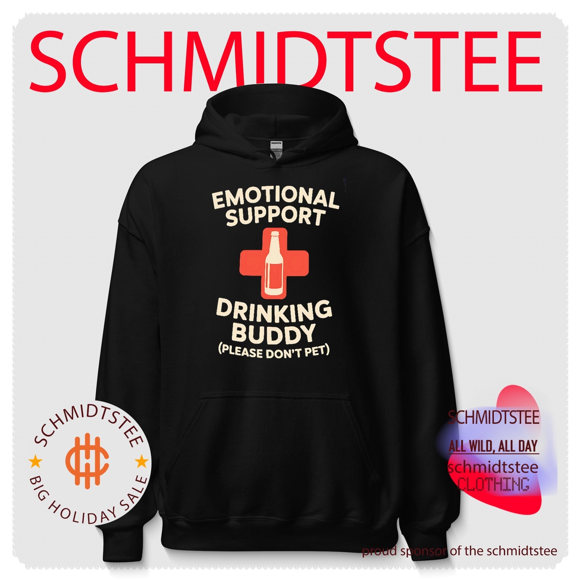 Emotional support drinking buddy shirt