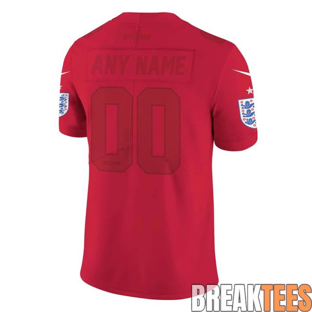 England National Team x NFL Road Custom Football Jersey