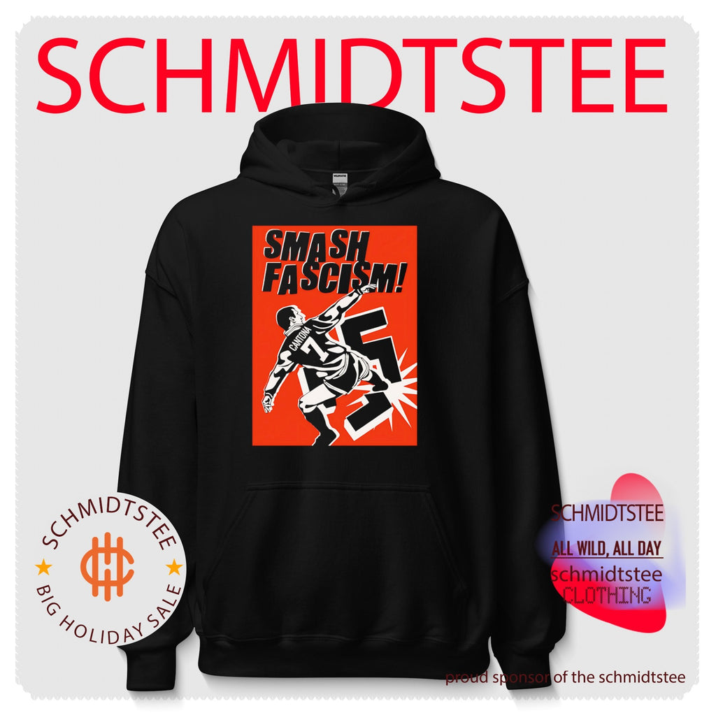 Eric Cantona Smash Fascism Manchester United shirt
