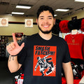 Eric Cantona Smash Fascism Manchester United shirt