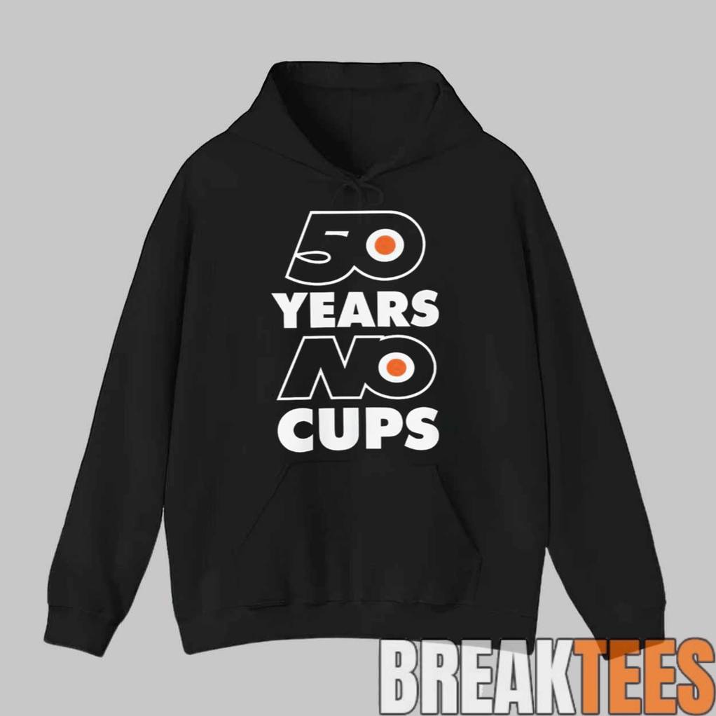 Erik Karlsson Philadelphia Flyers 50 Years No Cups T-Shirt