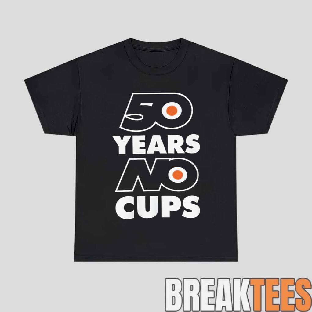 Erik Karlsson Philadelphia Flyers 50 Years No Cups T-Shirt