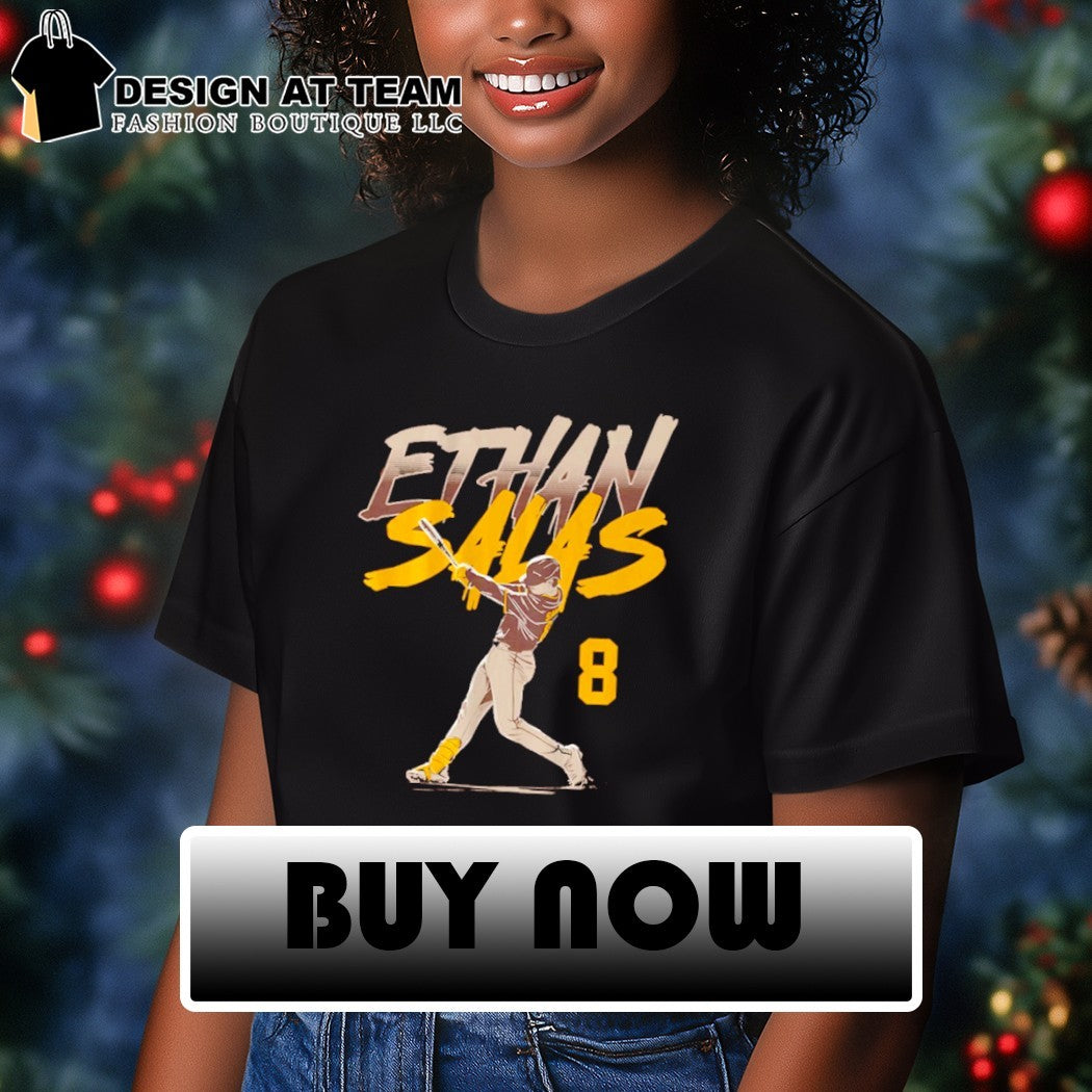 Ethan Salas Slugger Swing Number San Diego baseball shirt
