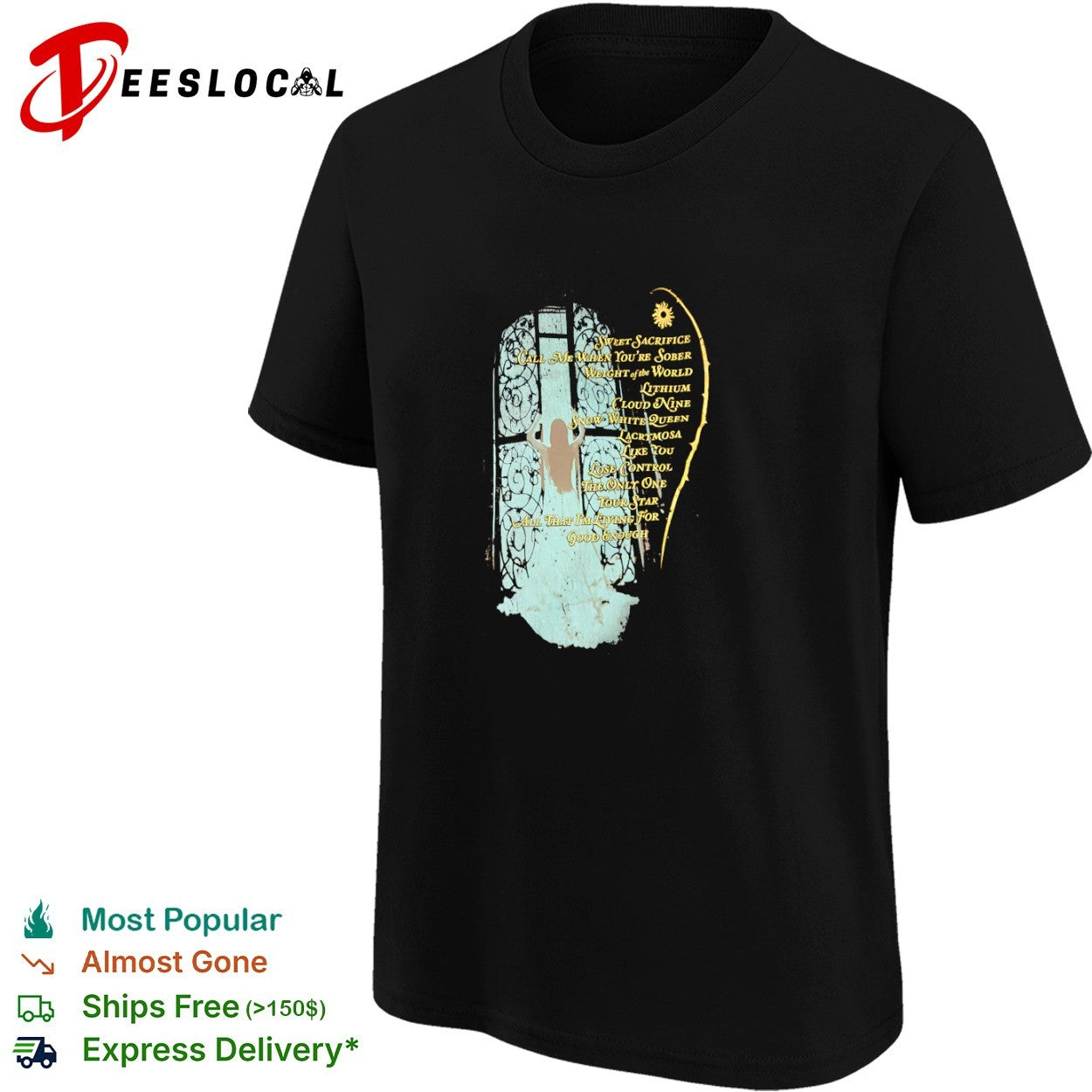 Evanescence The Open Door Tracklist Sweet Sacrifice Call Me When You Are Sober shirt