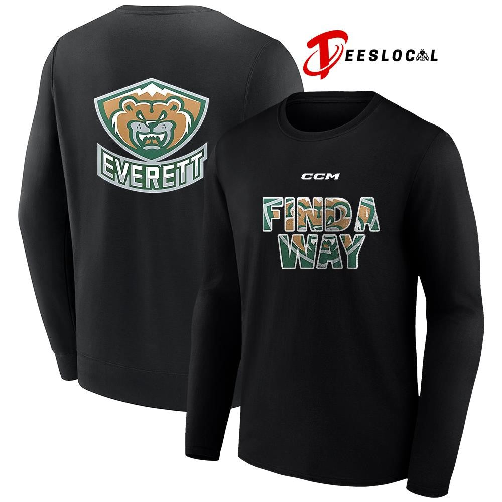 Everett Silvertips find a way logo shirt