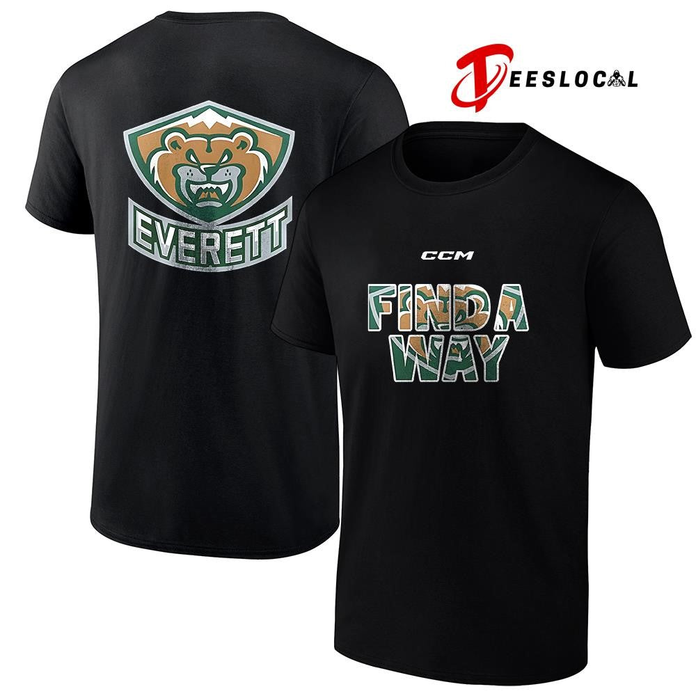Everett Silvertips find a way logo shirt