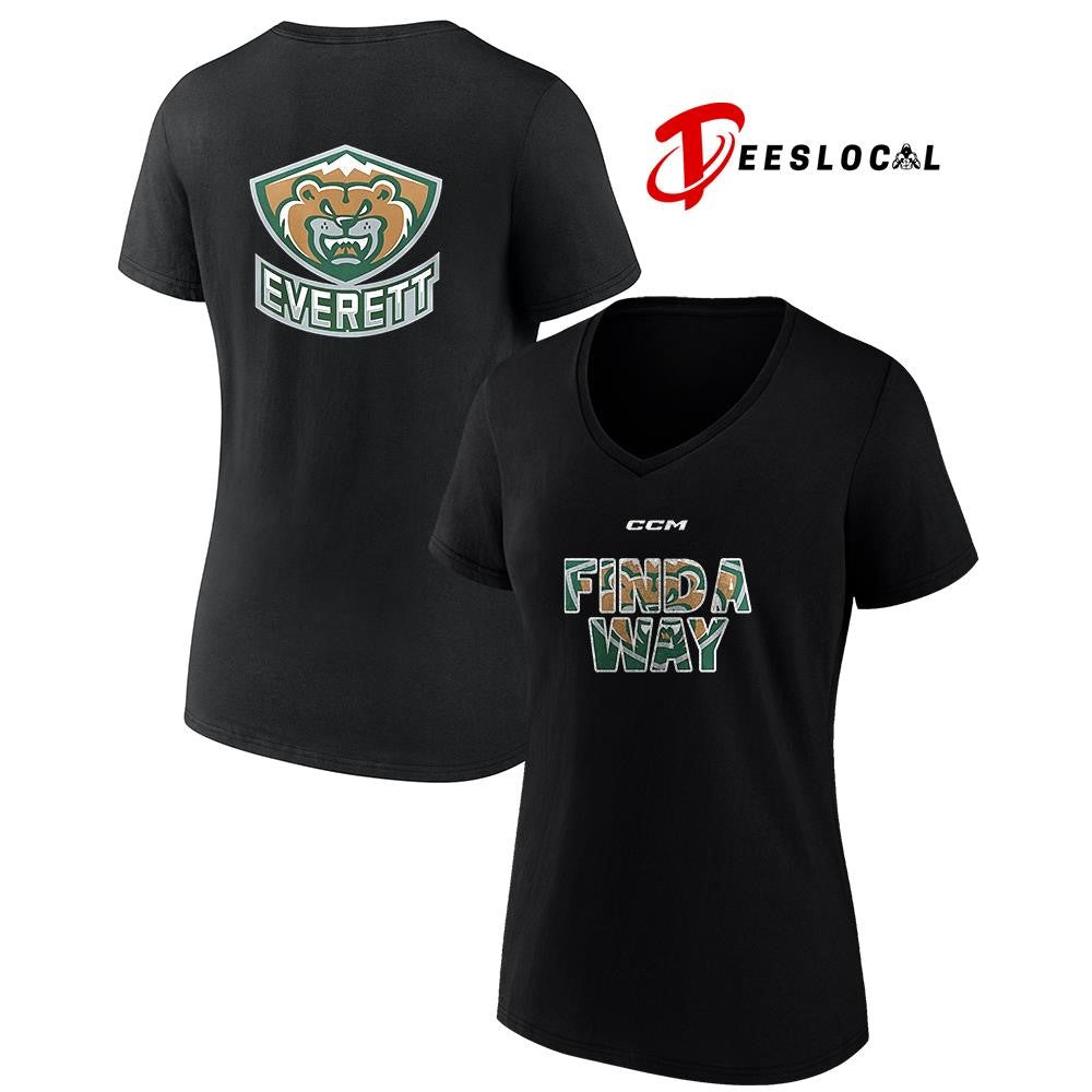 Everett Silvertips find a way logo shirt