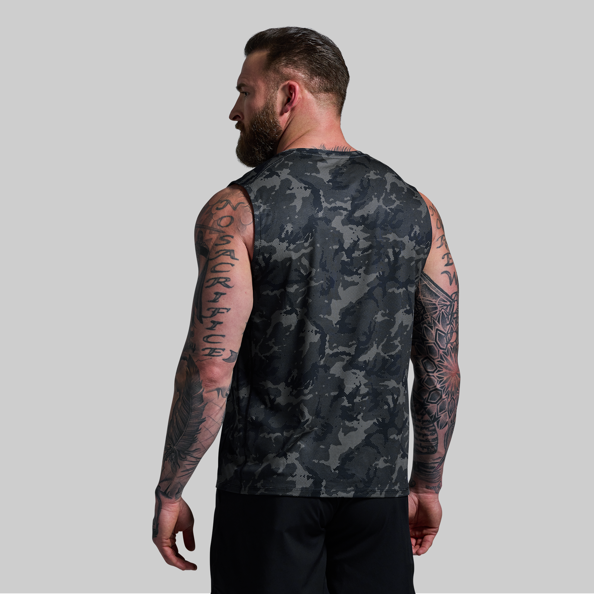 Training Muscle Tank (Halftone Muted Woodland)