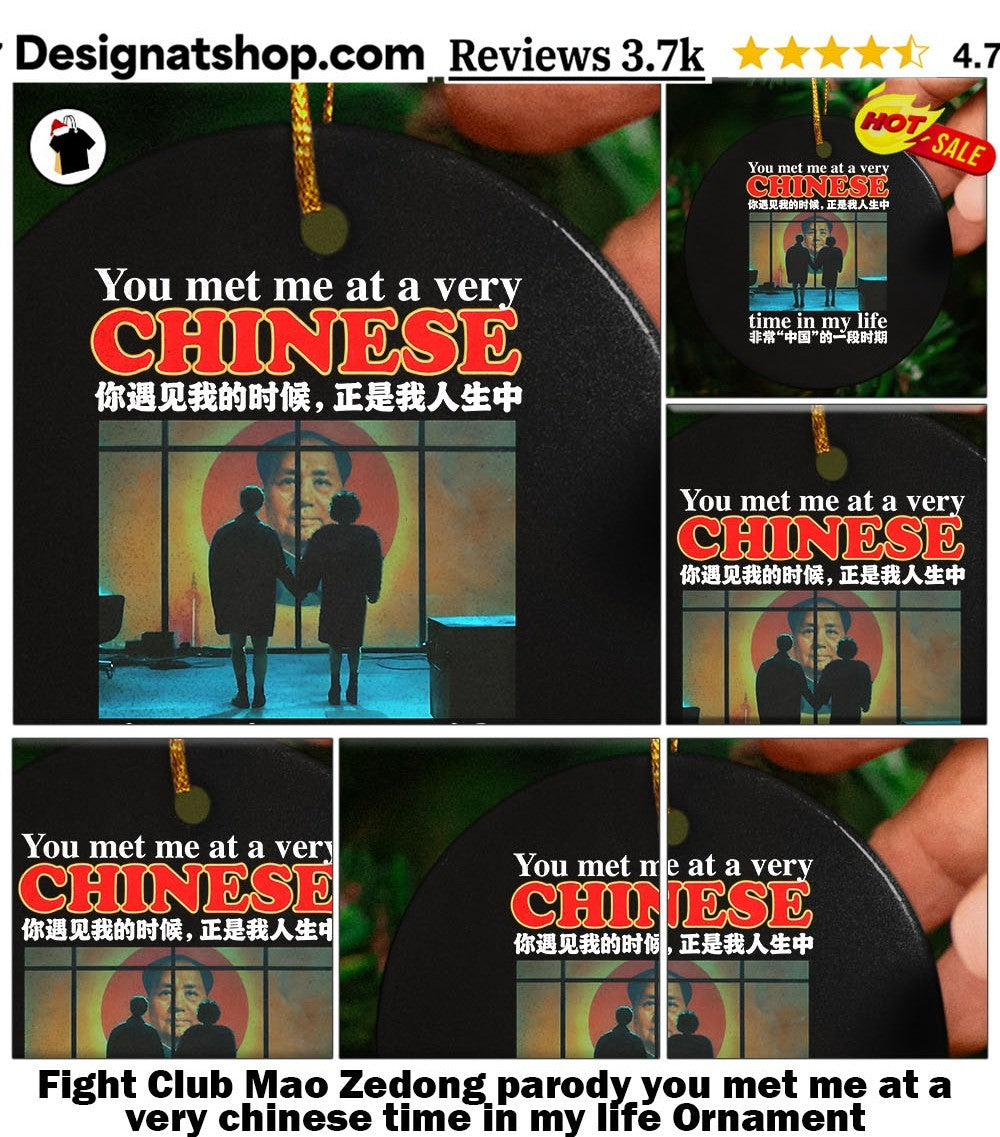 Fight Club Mao Zedong parody you met me at a very chinese time in my life shirt