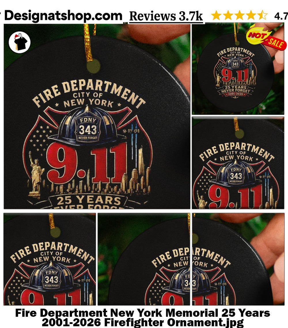 Fire Department New York Memorial 25 Years 2001-2026 Firefighter shirt