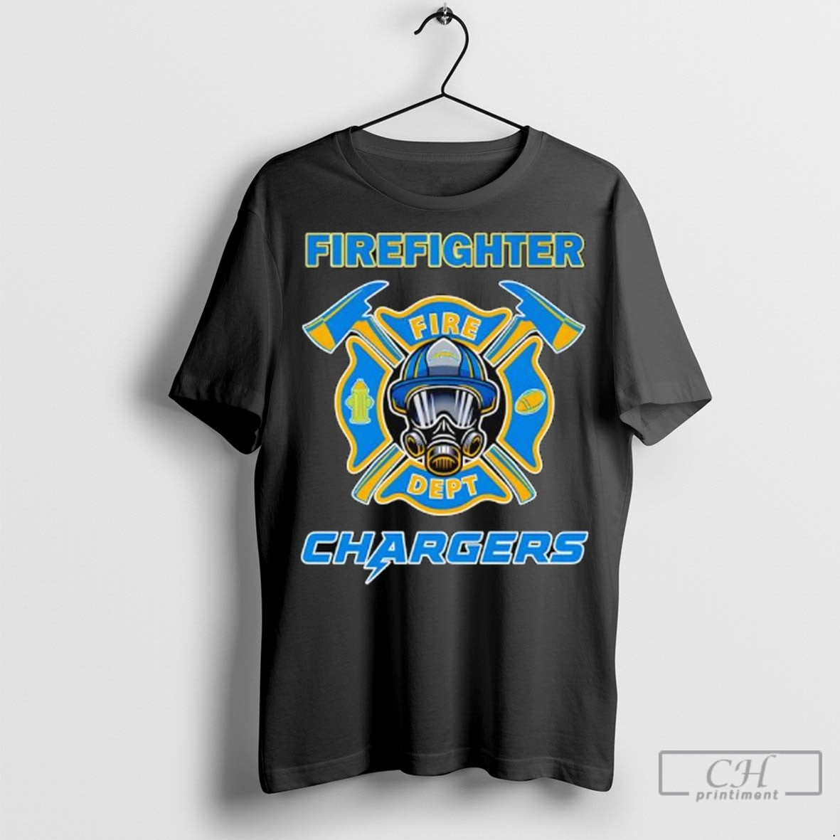 Firefighter Team Chargers Fire Dept T Shirt Jpg