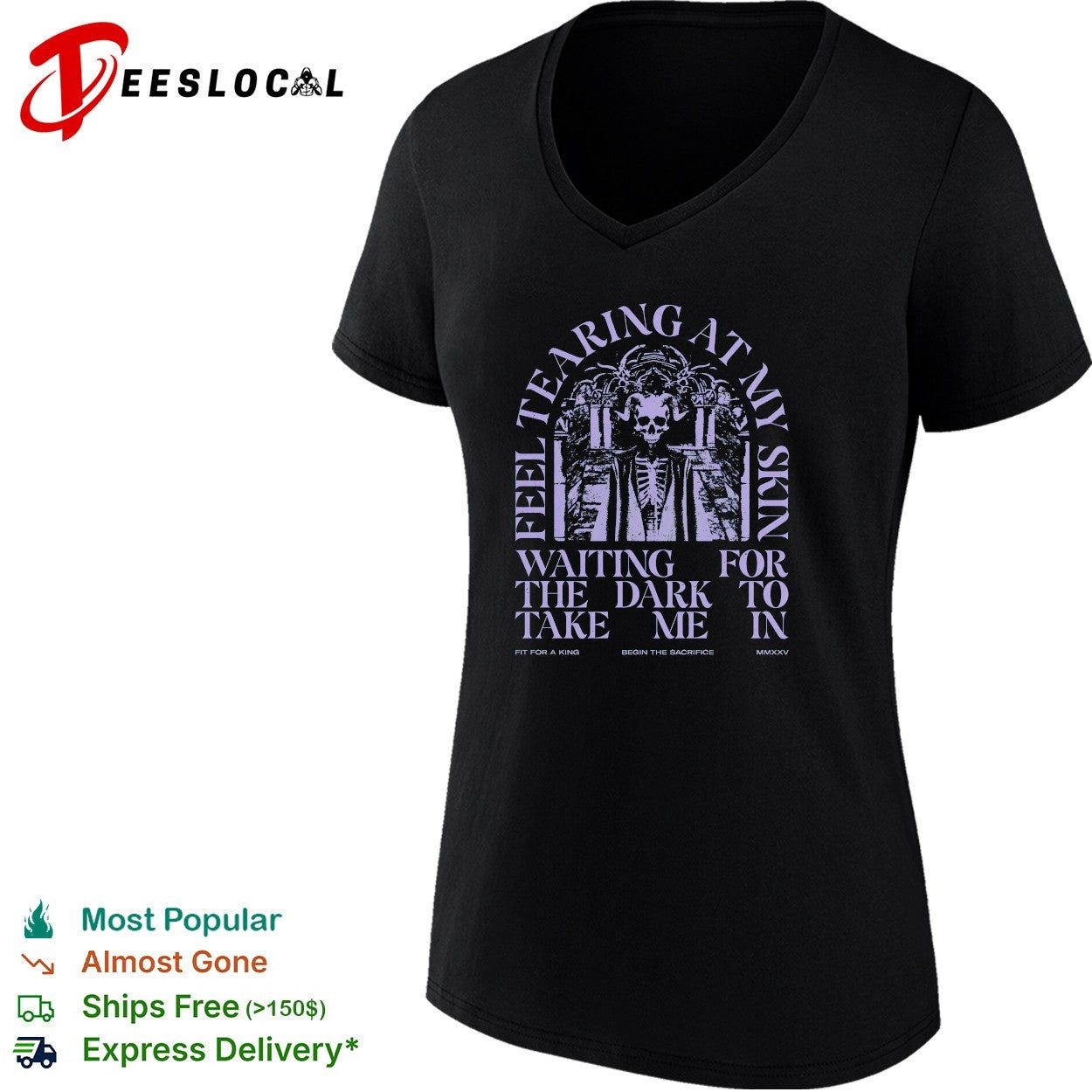 Fit For A King feel tearing at my skin shirt