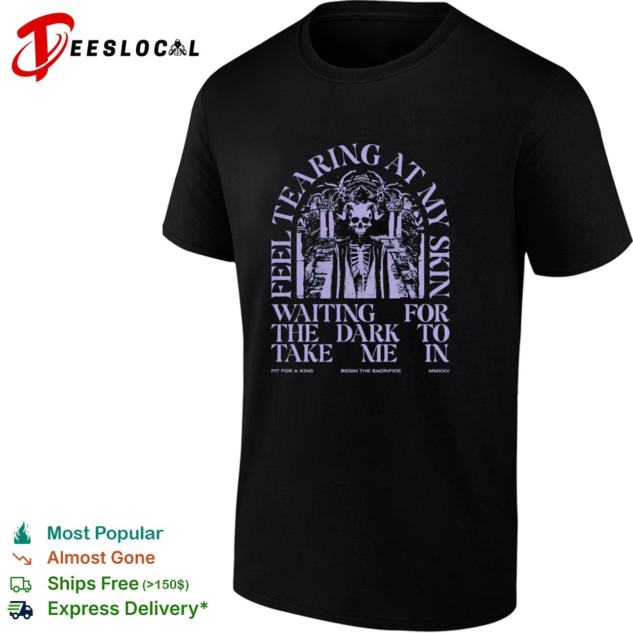 Fit For A King feel tearing at my skin shirt
