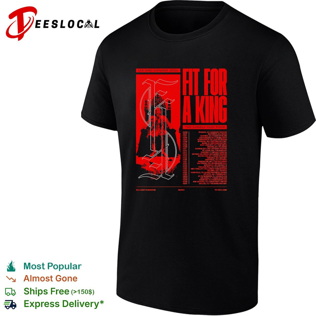 Fit For A King the lonely tour 2026 shirt