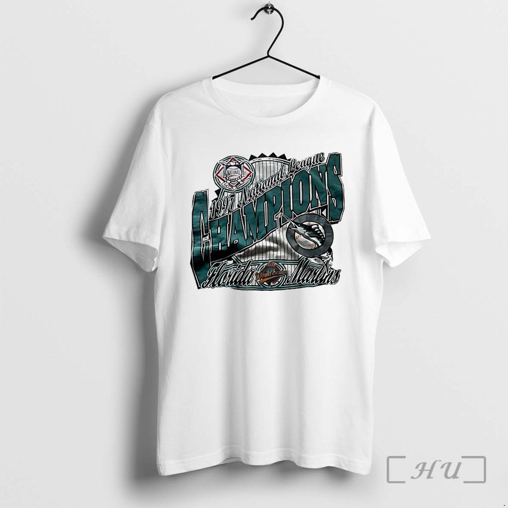 Florida Marlins World Series 1997 National League Champions Tshirts Sweater