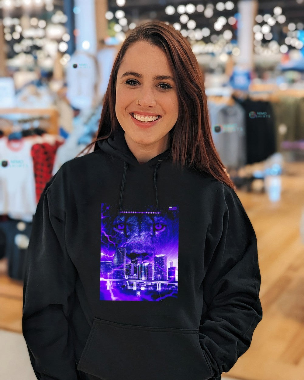 Florida is purple Orlando City SC lion city skyline shirt