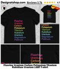 Fluorine Uranium Carbon Potassium Titanium Rubidium Uranium LGBT shirt