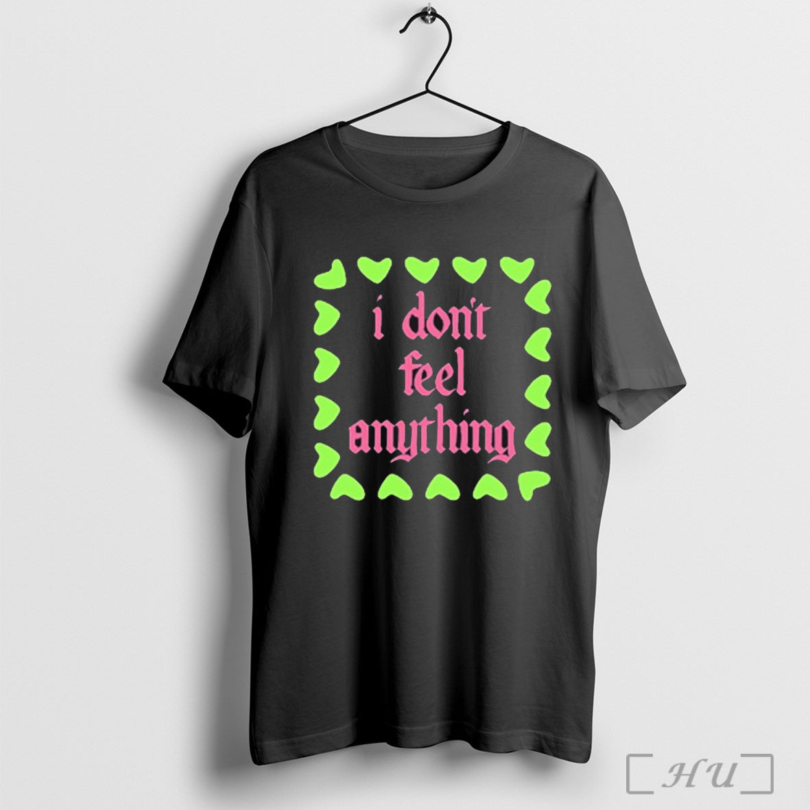Fontaines Dc I Dont Feel Anything Hearts T Shirt