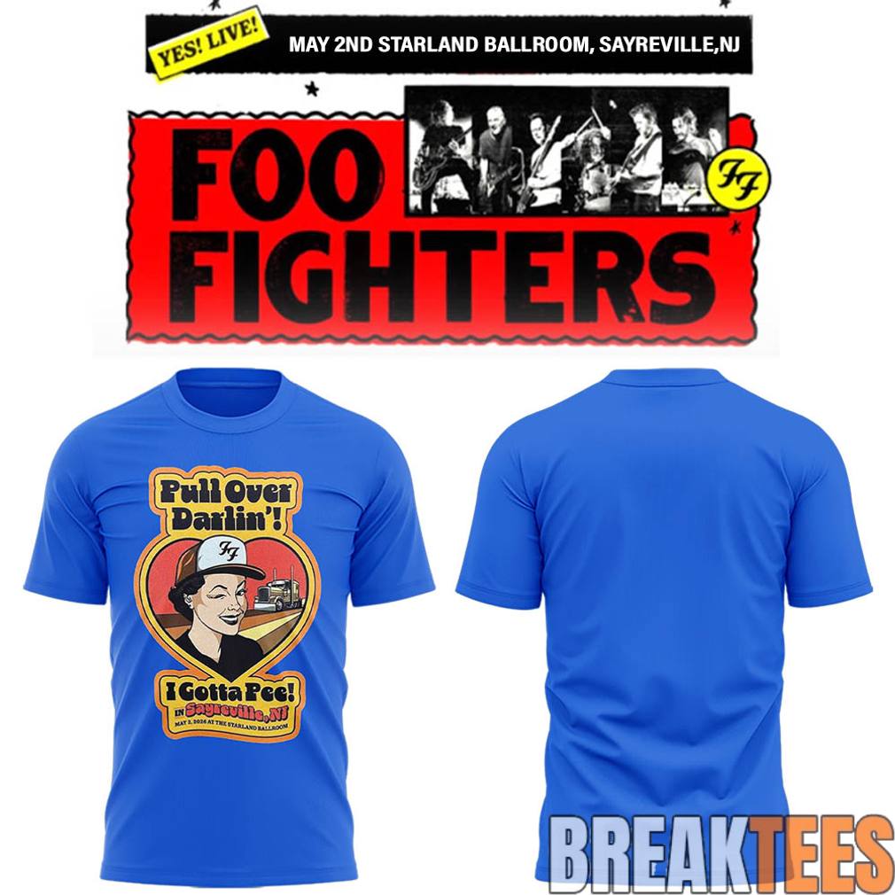Foo Fighters Secret NJ Show Shirt
