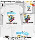 Food Pyramid Cartoon Mascot The FDA Is Recalling Me Tomorrow Shirt