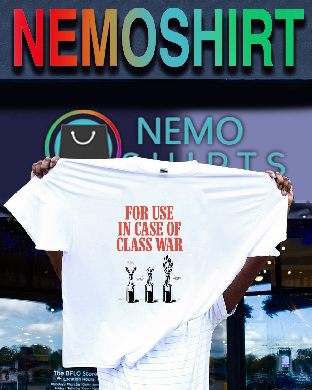 For use in case of class war shirt