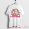 Forklift Certified Kitten Cat Graphic Ladies T Shirt Jpg