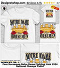 Four Horsemen Notre Dame Fighting Irish 1924 National Champs shirt