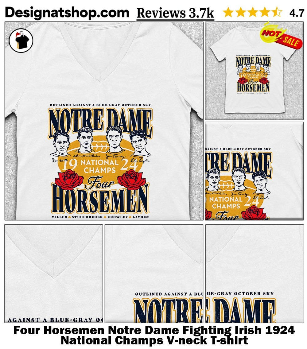 Four Horsemen Notre Dame Fighting Irish 1924 National Champs shirt