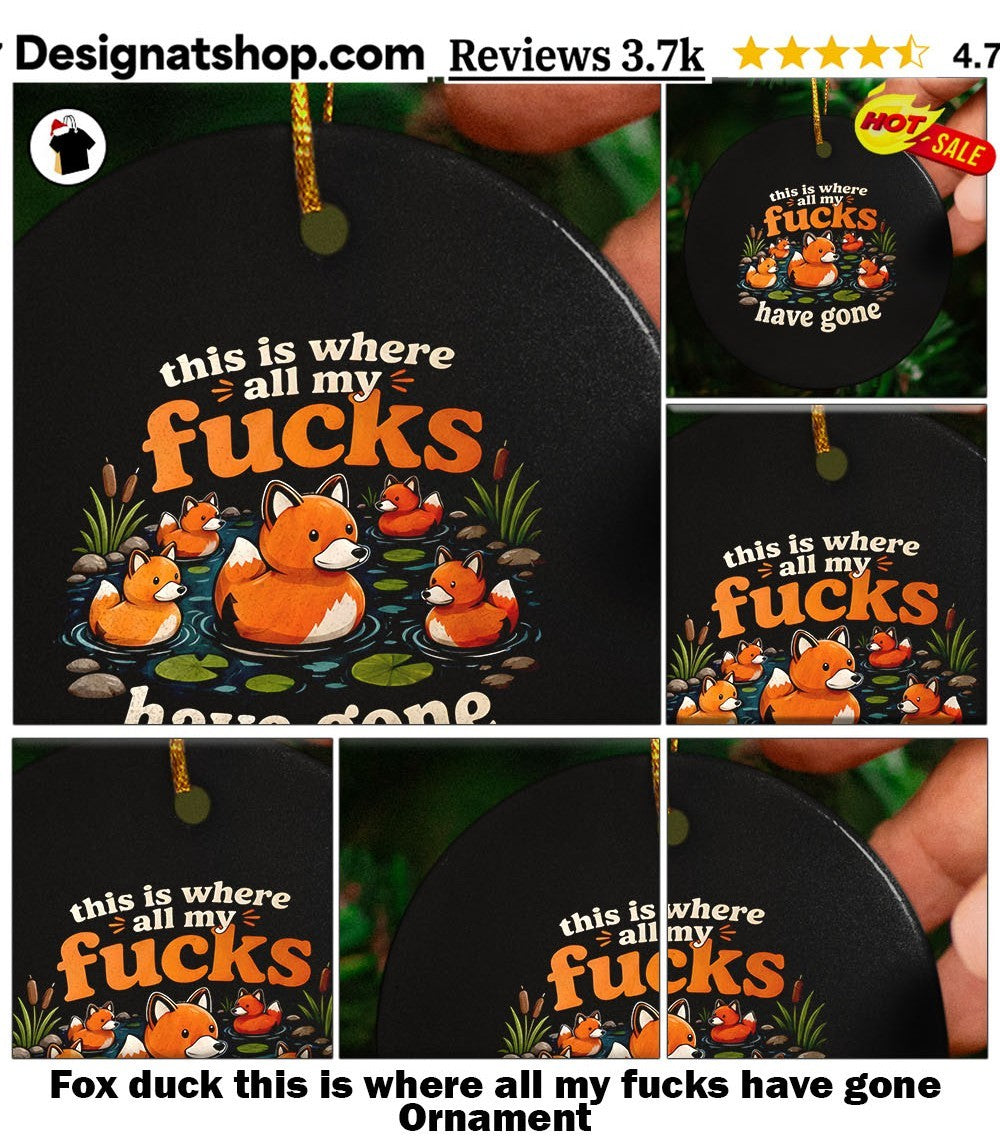 Fox duck this is where all my fucks have gone shirt