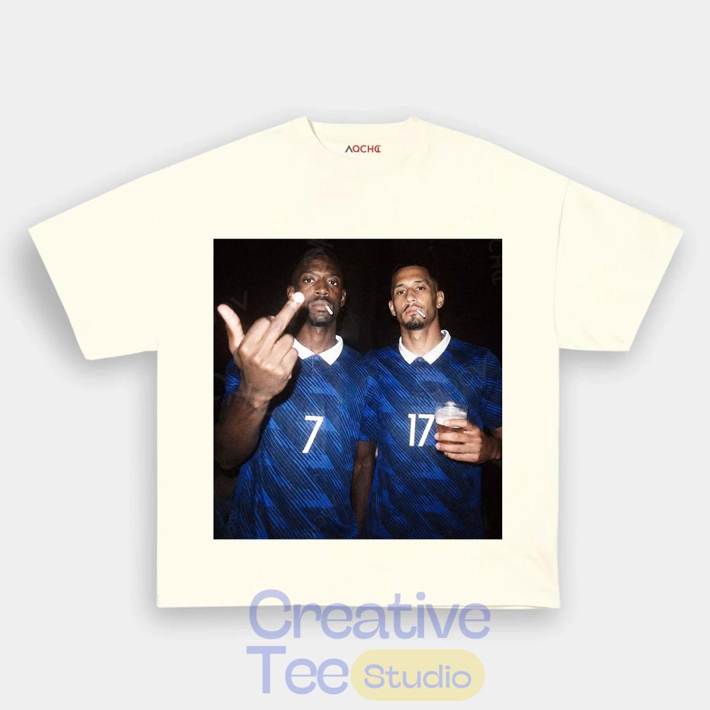 France National Team Dembélé x Saliba Drunk Smoke T-Shirt