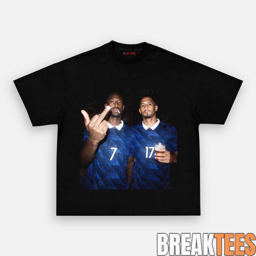 France National Team Dembele x Saliba Drunk Smoke Tee
