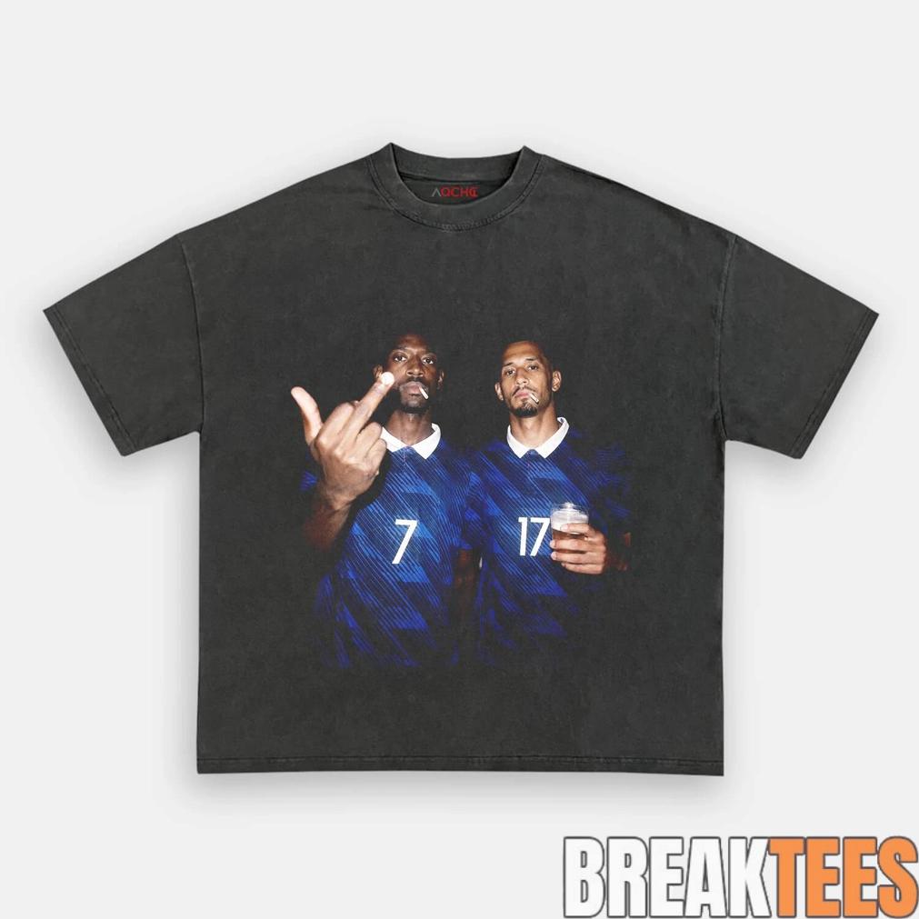 France National Team Dembele x Saliba Drunk Smoke Tee