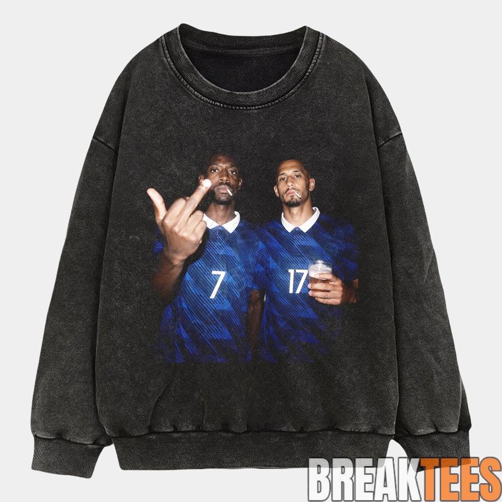 France National Team Dembele x Saliba Drunk Smoke Tee