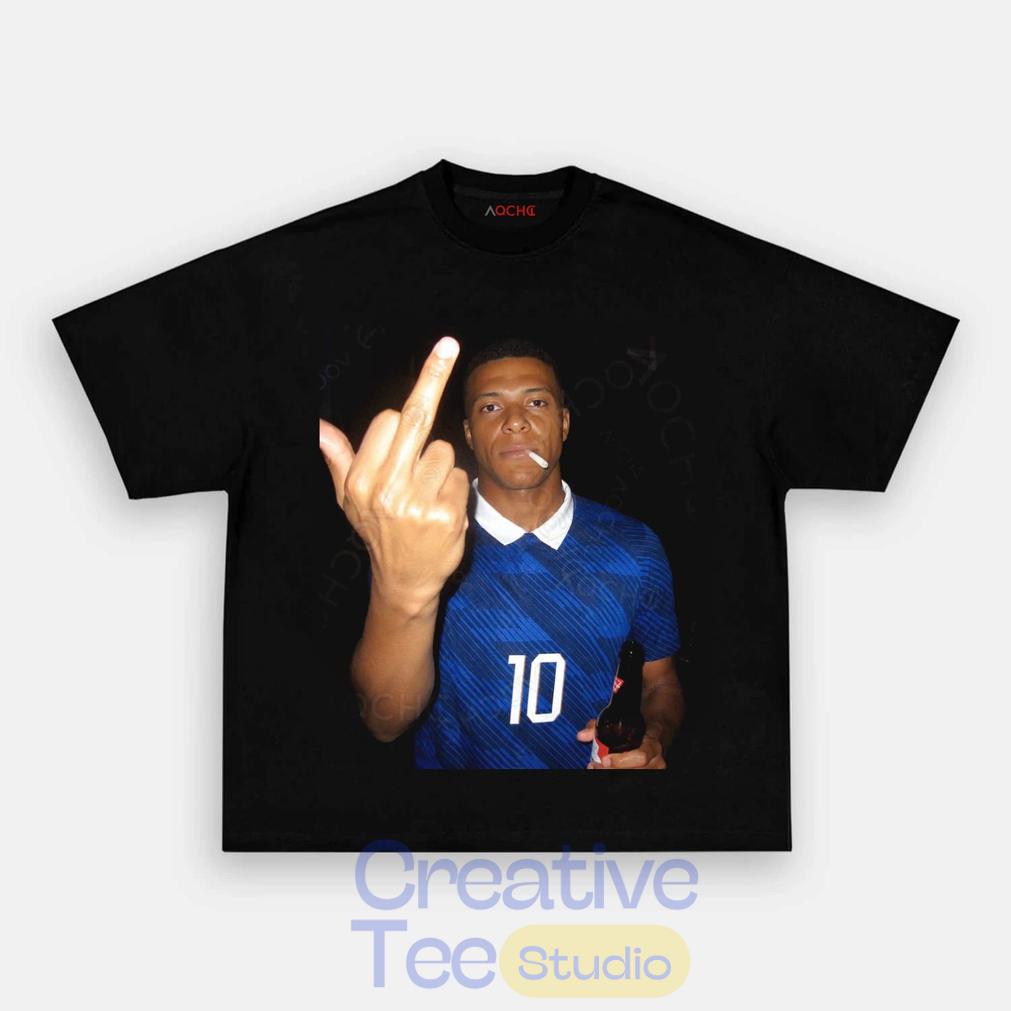 France National Team Mbappé Drunk Middle Finger T-Shirt