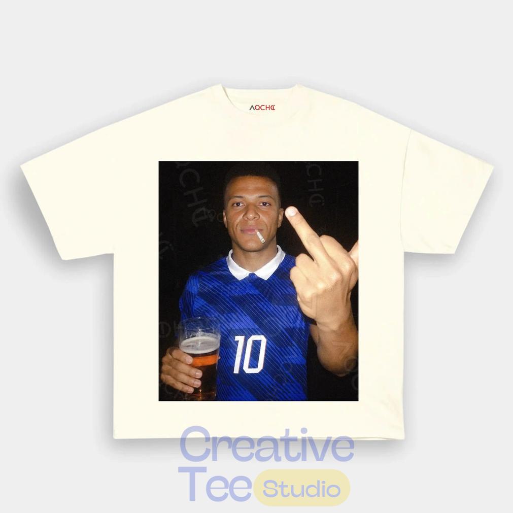France National Team Mbappé Drunk Middle Finger T-Shirt