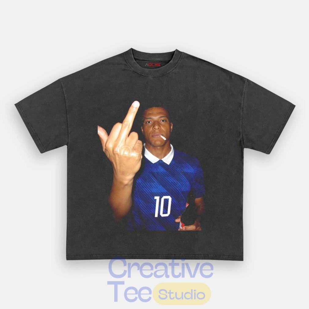 France National Team Mbappé Drunk Middle Finger T-Shirt