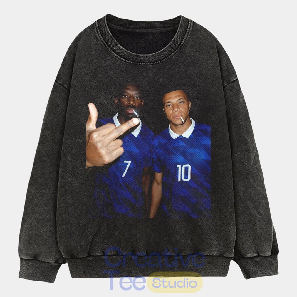 France National Team Mbappé x Dembele Drunk Smoke T-Shirt